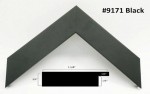 black wood frame