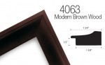 brown wood picture frame