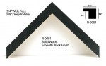 black wood frame