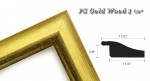modern gold wood picture frame