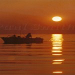 Fishing during sunset at Grant Reefs